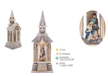 Lanterna Presépio 12X11X33Cm