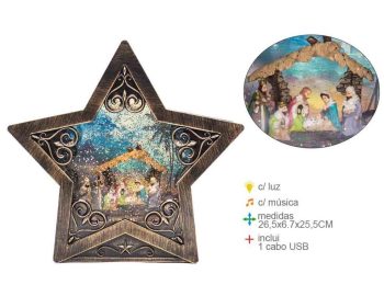 Lanterna Presépio 27X7X26Cm