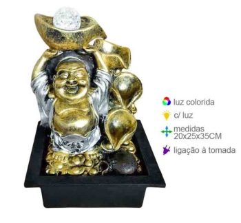 Fonte Resina Buda 20X25X35Cm