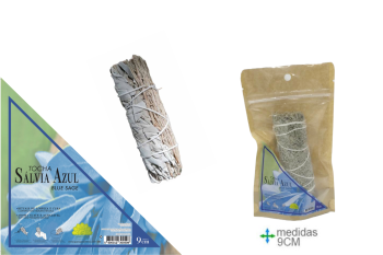 Tocha Sálvia Azul Def. 9Cm