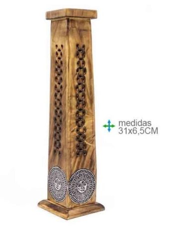 Porta Inc Torre Madeira Sol 31Cm