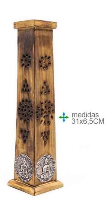Porta Inc Torre Madeira Buda 31Cm