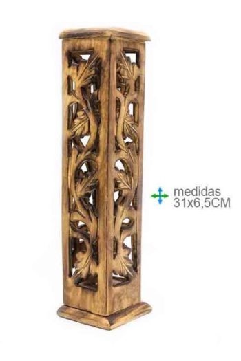 Porta Inc Torre Madeira Natural 31Cm