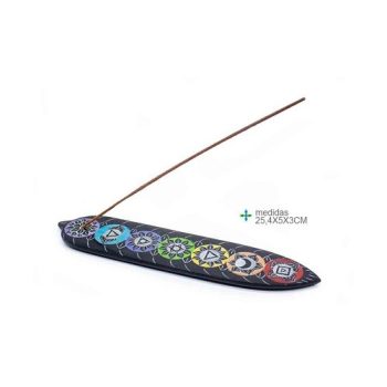 Porta Inc Pedra 7 Chackras 25Cm