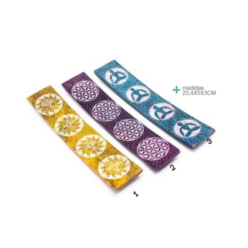 Porta Inc Pedra 7 Chackras 25Cm