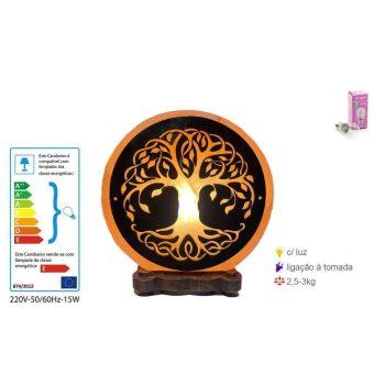 Candeeiro Sal Arvore Da Vida 2.50-3Kg