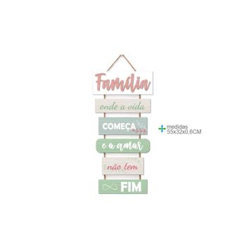 Placa Parede Mdf 55X32Cm