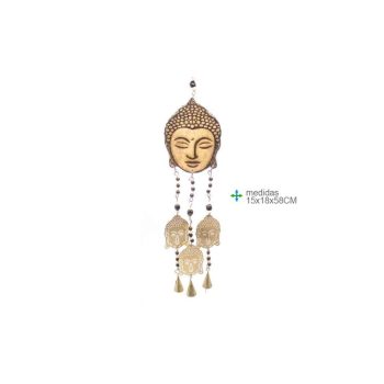 Placa Madeira Buda 15X11X58Cm