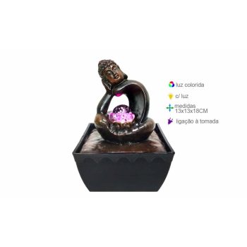 Fonte Resina Buda 13X13X18Cm