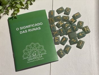 Jogo Runas Aventurina Verde 24pcs