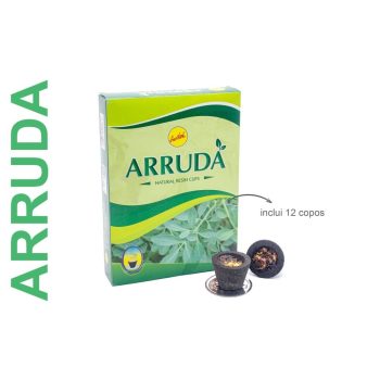 Copos Carvão e Resina Natural Arruda 12pcs