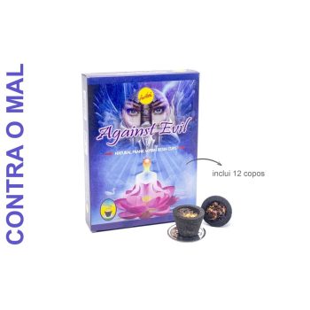 Copos Carvão e Resina Natural Contra o Mal 12pcs