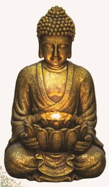 Fonte Resina Buda 35x28x55cm