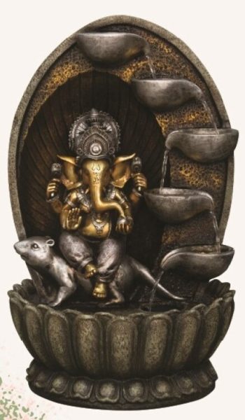 Fonte Resina Ganesh 49x36x80cm