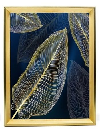 Quadro Folhas Moldura 40x60cm