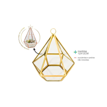 Prisma Energético Vidro 12x12cm