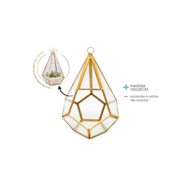 Prisma Energético Vidro 18x26cm