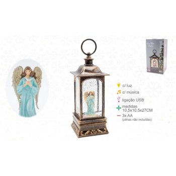 Lanterna Anjo Água 10x10x27cm