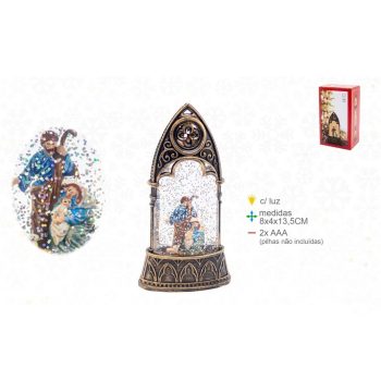 Lanterna Presépio Água 8x4x13cm