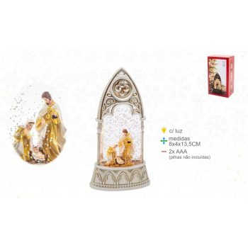 Lanterna Presépio Água 8x4x13cm