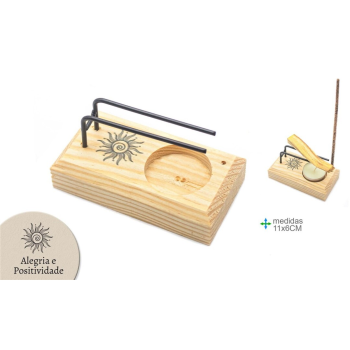 Queimador Madeira Sol 11cm