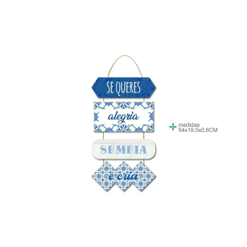 Placa Mdf Mensagens 54x20cm