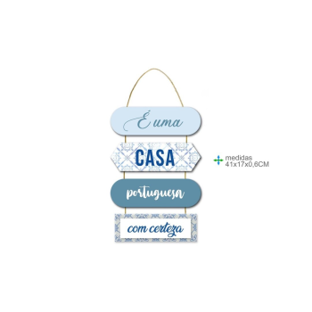 Placa Mdf Mensagens 41x17cm