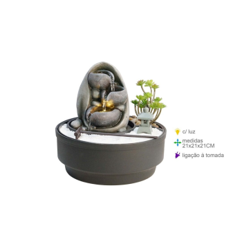 Fonte Resina Jardim Luz 21x21x21cm