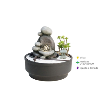Fonte Resina Jardim Luz 21x21x21cm
