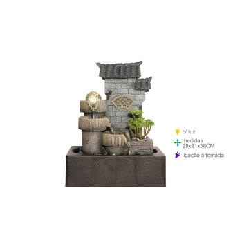 Fonte Resina Zen Luz 29x21x36cm
