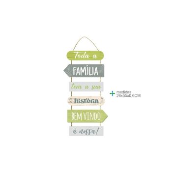 Placa Parede Mdf Vários 26x55cm