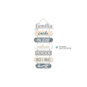 Placa Parede Mdf Vários 24x57cm