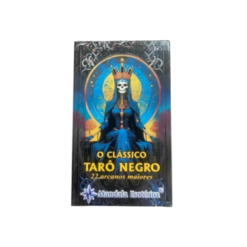 Clássico Tarot Negro Mandala 22 cartas