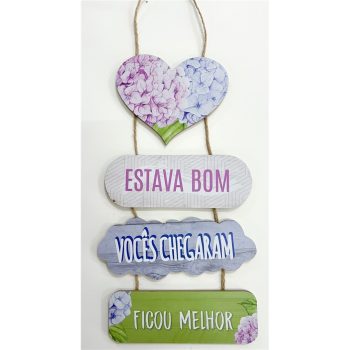 Placa Parede Mdf 57x23cm
