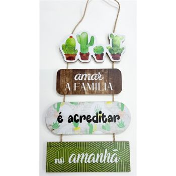 Placa Parede Mdf 57x23cm