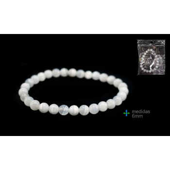 Pulseira Pedra Selenite 6mm
