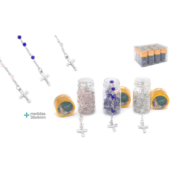 Terço Religioso Vidro 38x4mm