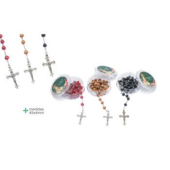 Terço Religioso Madeira 49x4mm