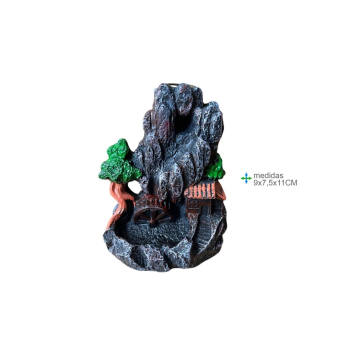 Fonte Fumo Resina 9x7x11cm