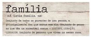 Quadro Tela Frases 40x100cm