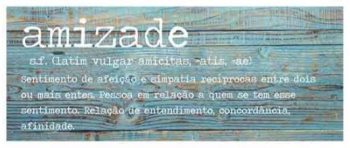 Quadro Tela Frases 40x100cm
