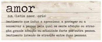 Quadro Tela Frases 40x100cm