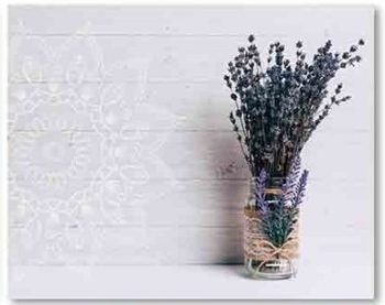 Quadro Tela Lavanda 40x50cm