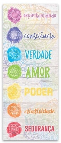Quadro Tela Chackra 40x100cm