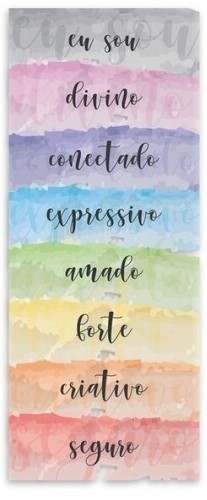 Quadro Tela Chackra 40x100cm