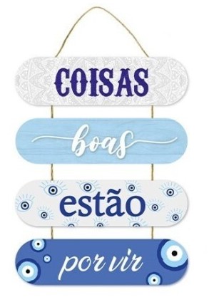 Placa Parede Mdf Olho 15X29Cm