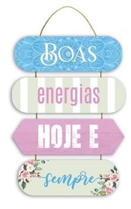 Placa Parede Mdf 45x19cm