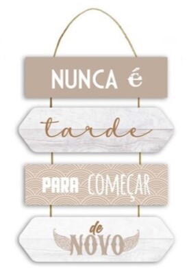 Placa Parede Mdf 45x19cm
